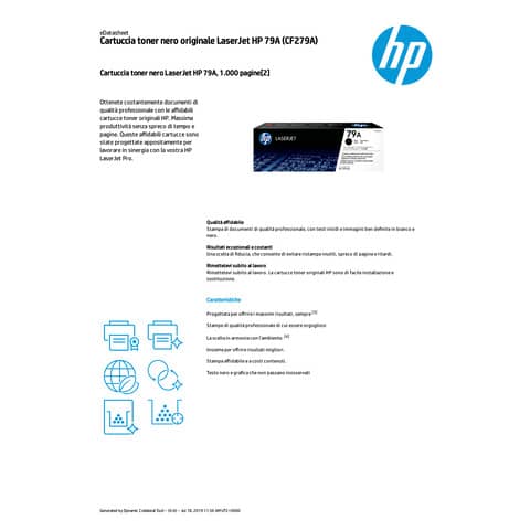 Toner 79A HP nero CF279A